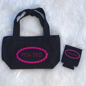 5/$25 Posh Boss Lunch Cooler Bag & Koozie